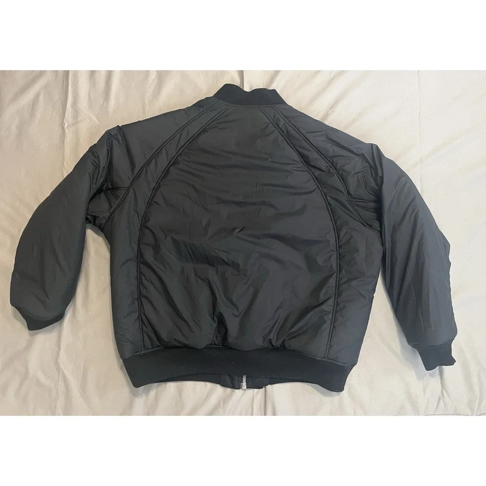 Air Jordan Reversible Varsity Jacket Black Coat Puffy 2XL DQ7344-010 - Picture 16 of 16